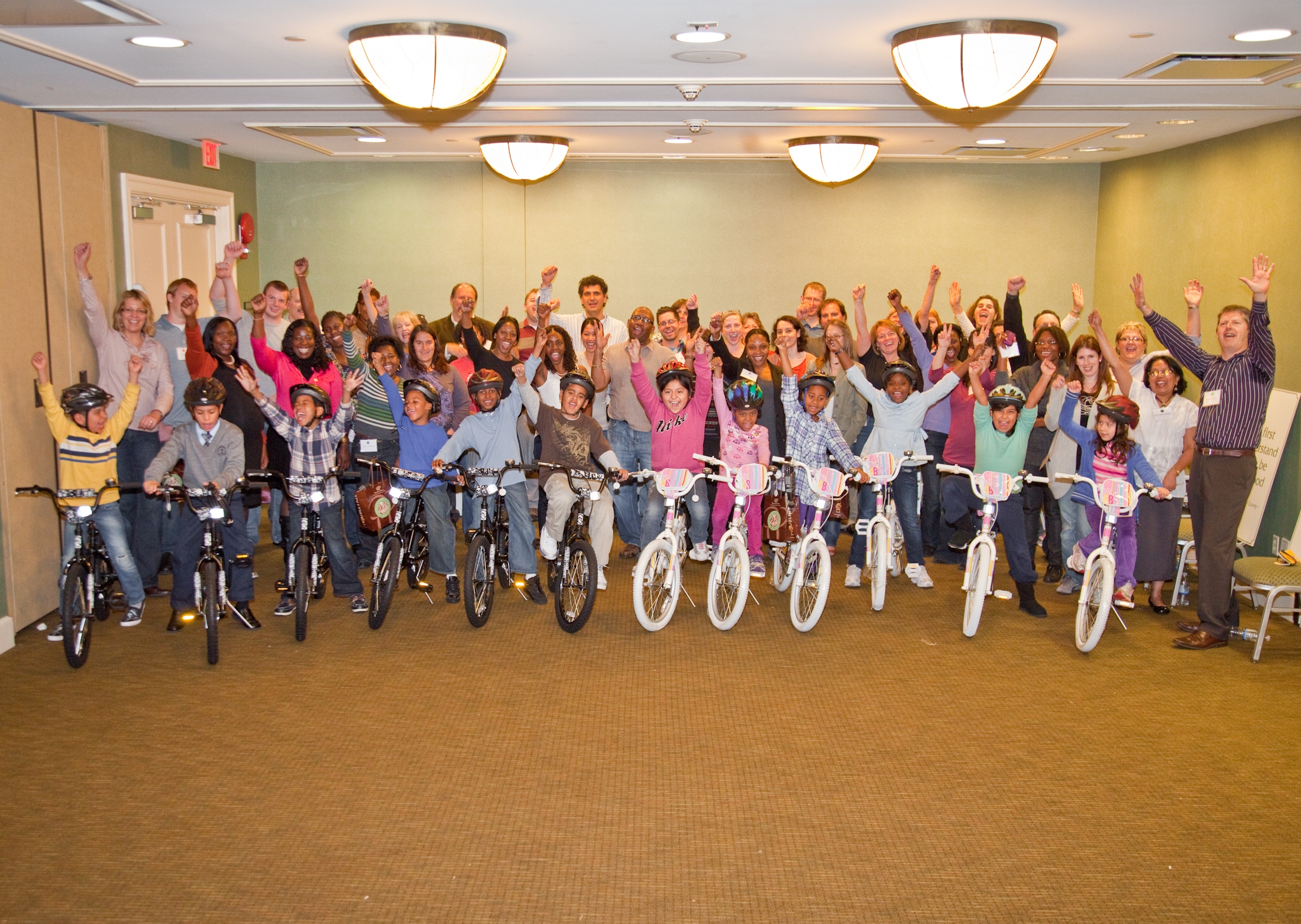 Regeneron Builds team and bikes for kids